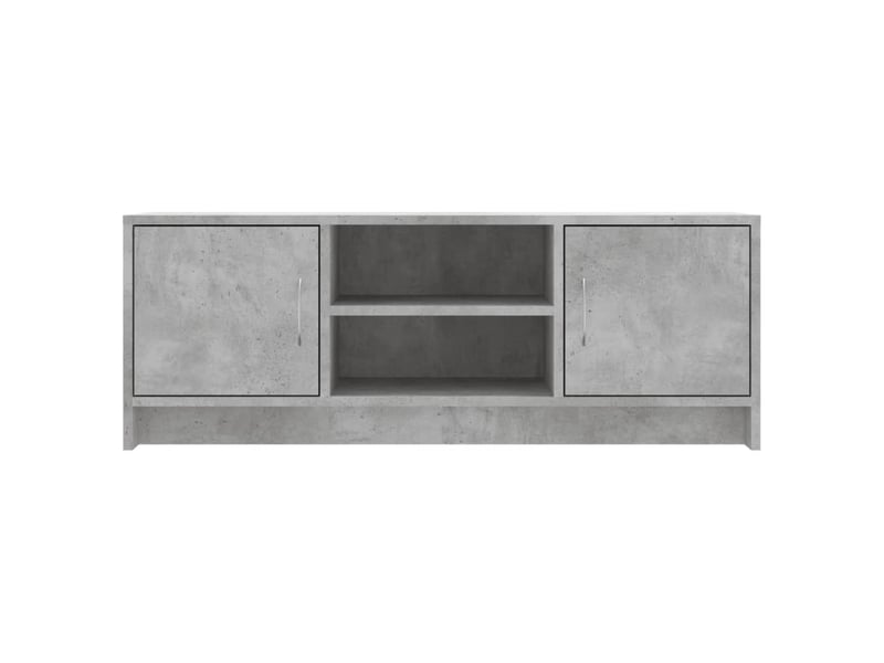  Meuble tv - banc tv - meuble de rangement gris béton 102x30x37,5 cm bois d'ingénierie  - Conforama E