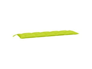 Coussin de banc de jardin, coussin d'assise vert brillant 180x50x7cm tissu oxford cf52870