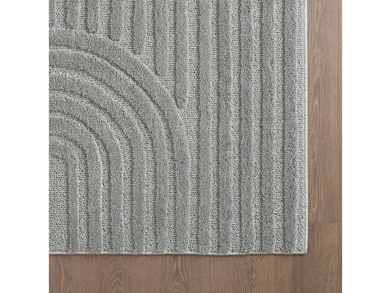 Tapis à relief lena gris 160x230cm ART1602301121SILVER - Conforama E