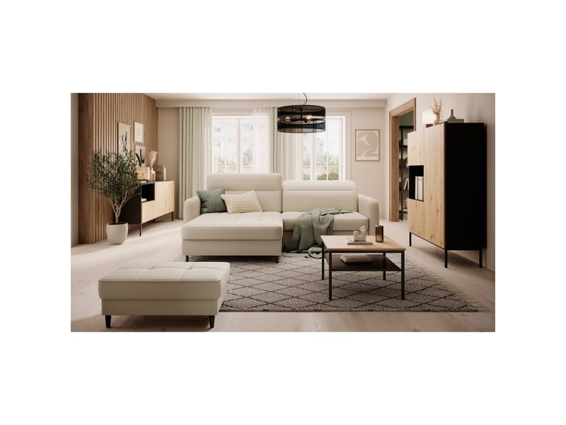  Canapé d'angle collection goumsi coloris beige  - Conforama E