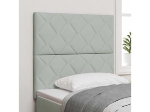 Tete de lit A poser largeur 100 cm <strong></strong> <strong></strong> argenté