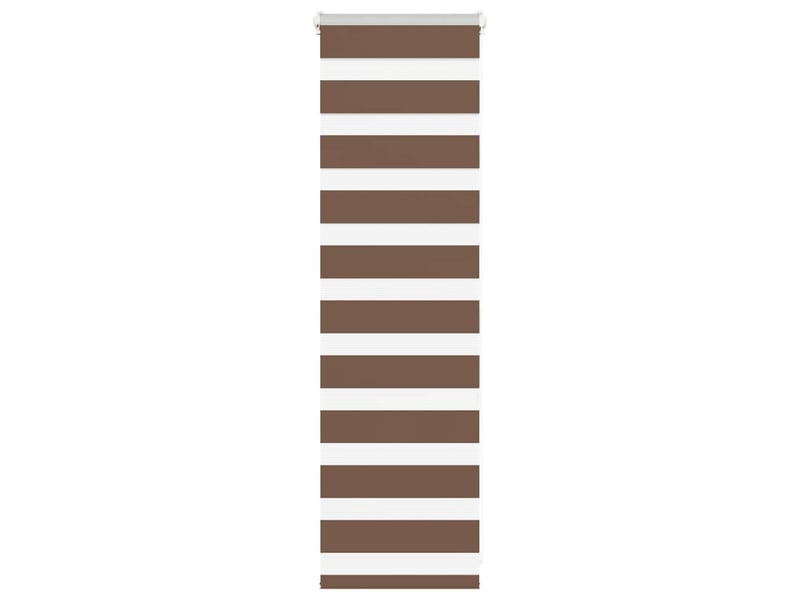  Store zèbre, store de fenêtre marron 40x100 cm largeur du tissu 35,9 cm polyester cf48699  - Conforama C