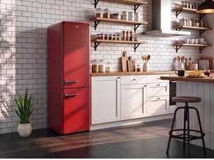 Refrigerateur combiné (congél en bas) froid Ventilé (no frost): sans givre SABA CBVINT256NFERD -  largeur 54 cm x hauteur 186.5 cm