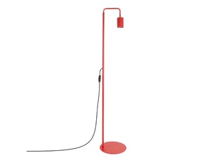 Lampadaire rayo 1 rouge aluminium moderne 160x30x30cm