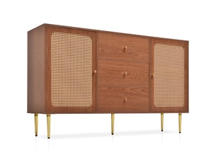 Commode 3 tiroir(s)    BGSRYAO  coloris bois foncé largeur 150 cm