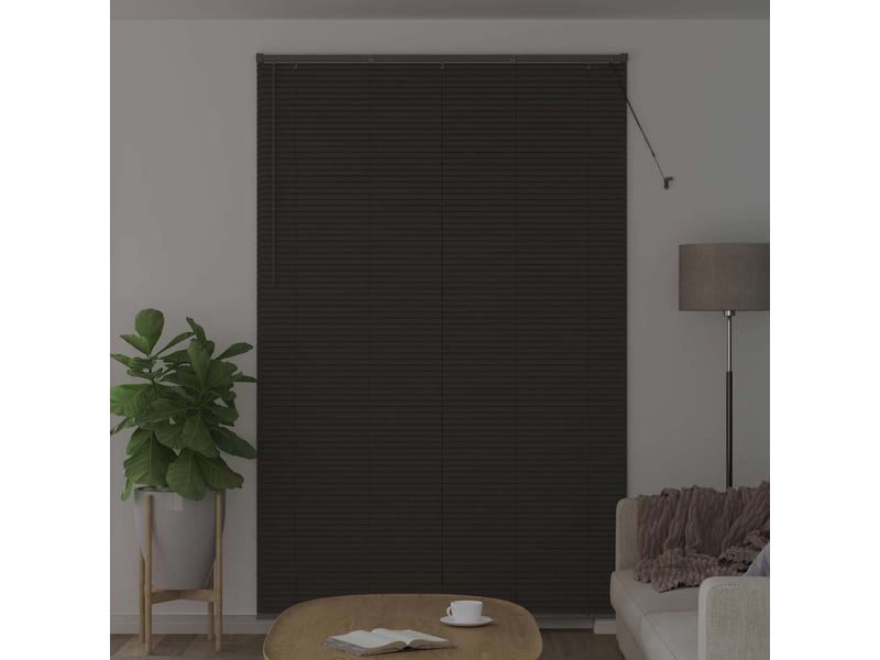  Store vénitien, store de fenêtre gris foncé 220 x 145 cm 25 mm aluminium cf47919  - Conforama C