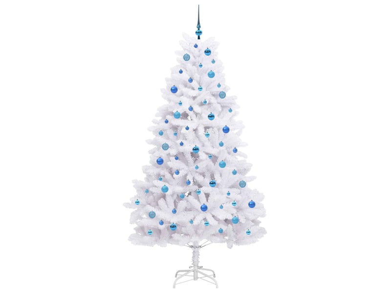 Sapin de noël, arbre de noël artificiel à branches articulées blanc 210 cm shl9121 - Conforama D