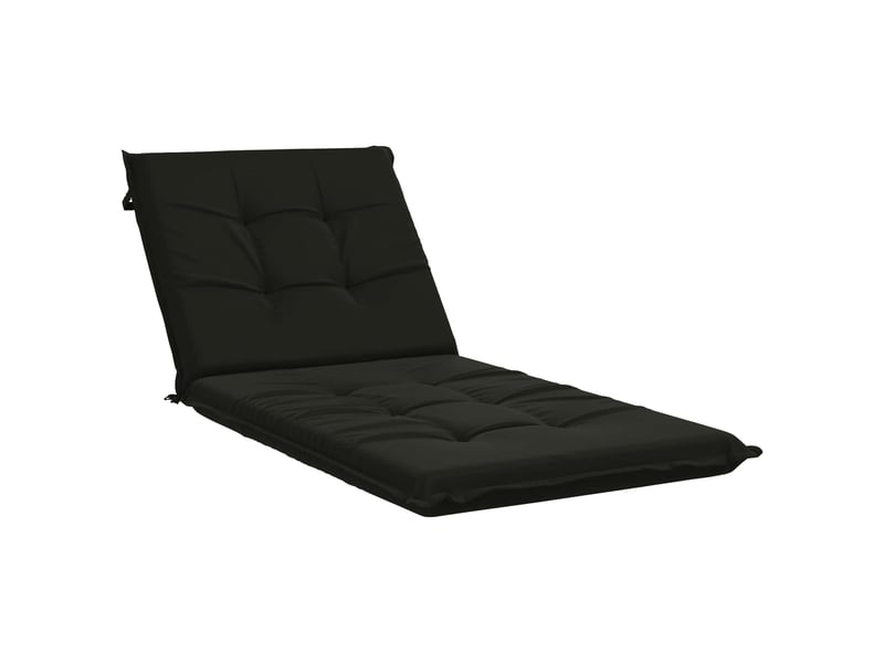 Coussin de transat, coussin pour bain de soleil gemert 100 % polyester noir 190 x 80 x 9 cm cf56175 - Conforama A