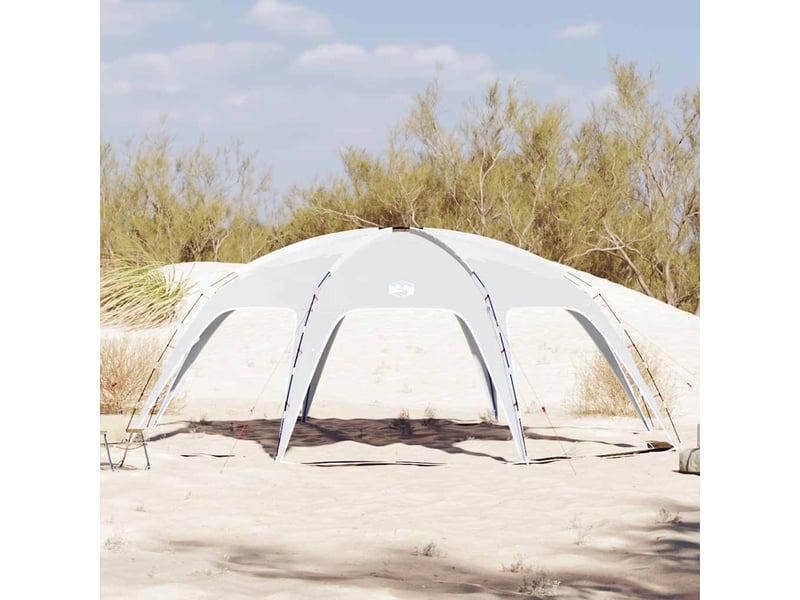  Tente de camping, tente de réception gris imperméable 618x618x277 cm  - Conforama C