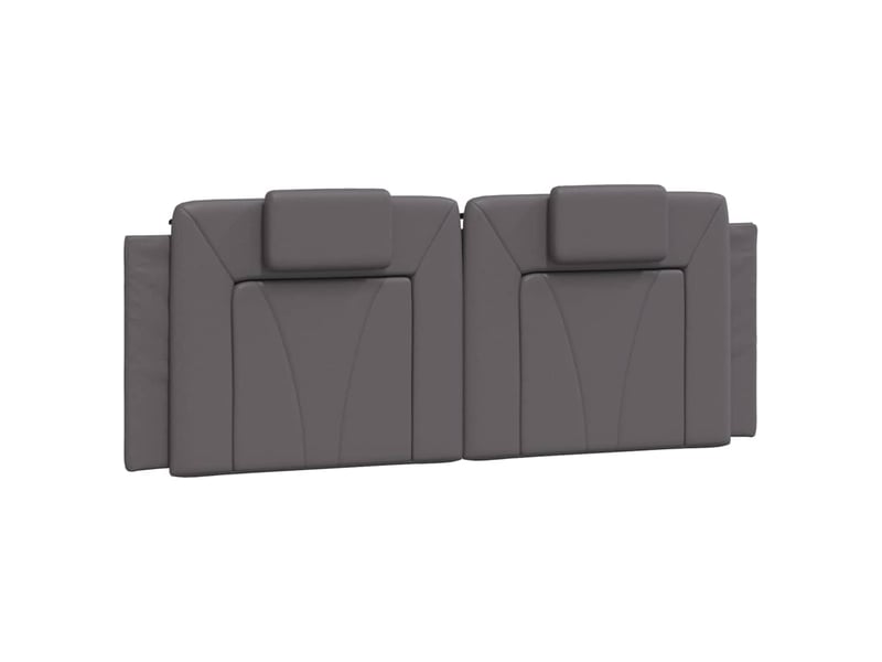  Coussin de tête de lit viana gris 140 cm similicuir cf55966  - Conforama A