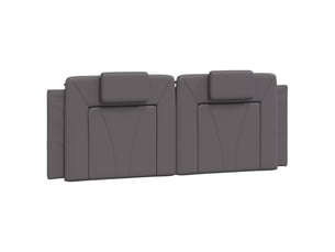 Coussin de tête de lit viana gris 140 cm similicuir cf55966
