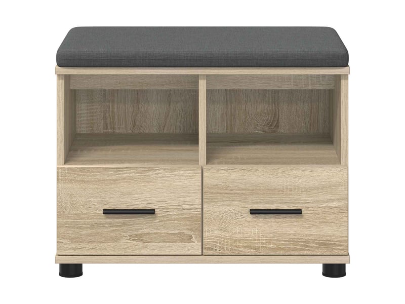  Banc d'entrée, banc interieur chêne sonoma 60x38x46 cm  - Conforama E
