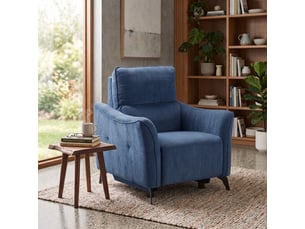Fauteuil relax électrique GARIOS <strong>ALTOBUY</strong> Polyester bleu