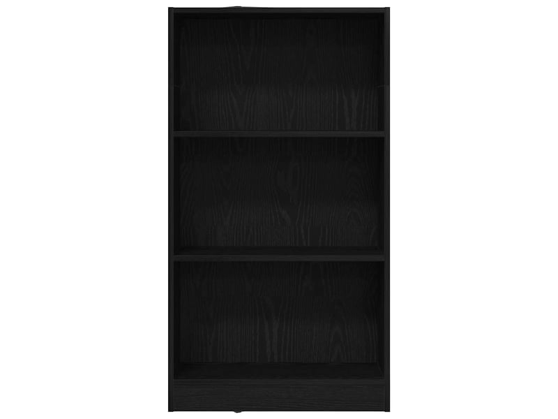 Bibliothèque, meuble de rangement salon en chêne noir 60 x 24 x 109 cm bois d'ingénierie - Conforama D