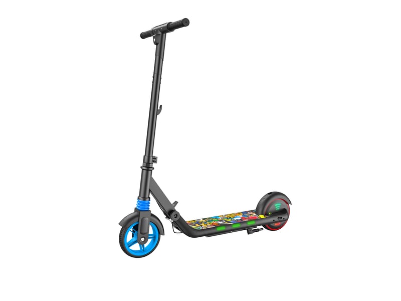  Trottinette électrique enfant kiddowe k2, 12km, pneus pleins 6,5, noir  - Conforama A