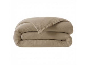 Housse de couette 240x260 cm gaze de coton iris ficelle