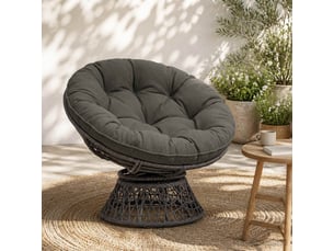 Coussin de chaise suspendue, coussin d'assise vianen 100 % polyester anthracite cf54255