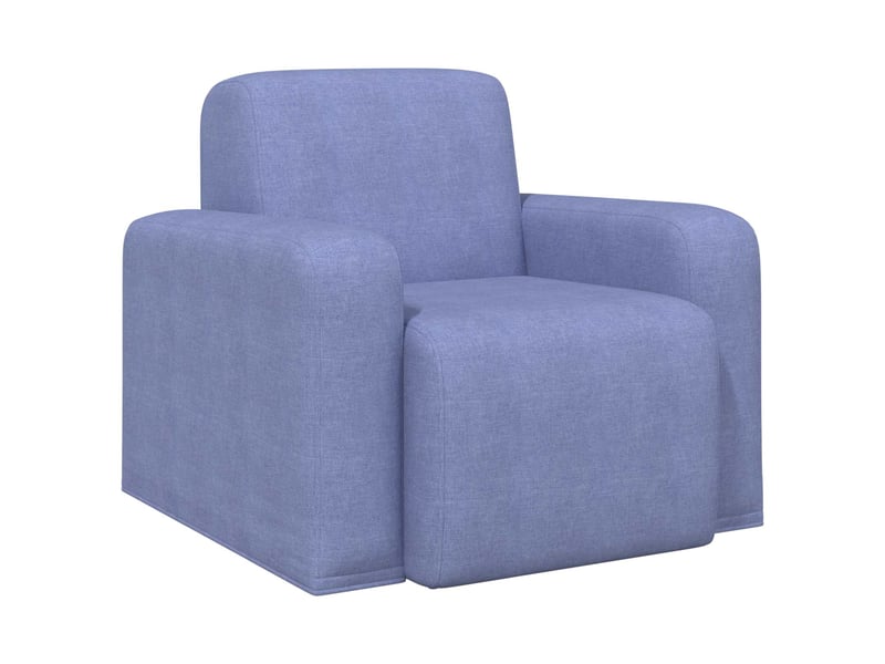  Vidaxl fauteuil bleu denim tissu  - Conforama A