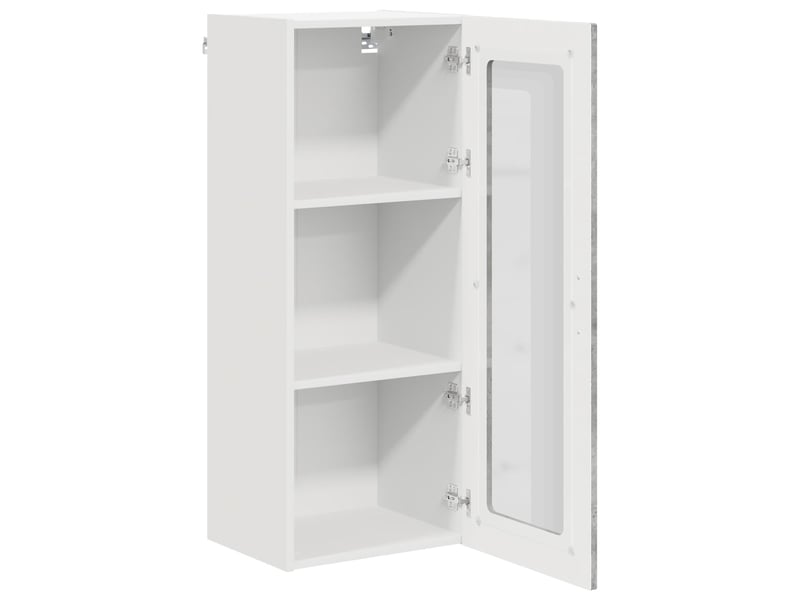  Meuble mural de cuisine | armoire de cuisine gris béton 40x31x100cm shl8967  - Conforama D