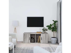 Meuble tv coloris gris 100 cm <strong></strong>  <strong></strong>