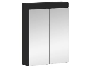 Amoire de salle de bain avec miroir, cabinet de salle de bain tulum noir cf64963