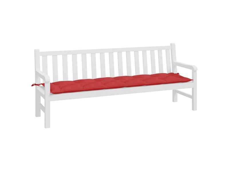  Coussin de banc de jardin, coussin d'assise rouge 200x50x7 cm tissu oxford cf52806  - Conforama C