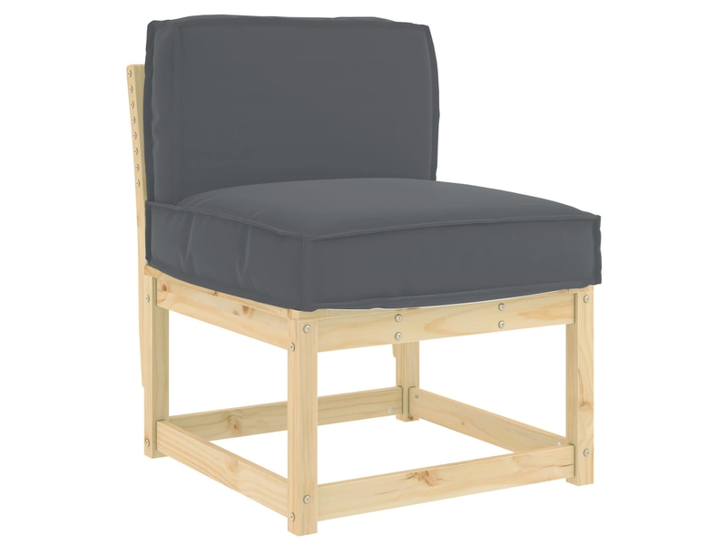  Coussin pour chaisecanapé anthracite 60 x 40 x 12 cm tissu oxford cf50085  - Conforama A