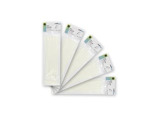 Colliers de serrage fabrilamp util lot de 100 2,5 x 150 mm nylon 66 blanc