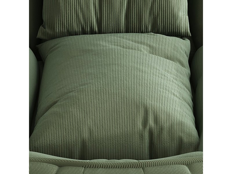  Chauffeuse convertible 1 place – dossier réglable – 2 coussins – couchage 180 x 90 cm – vert  - Conforama E
