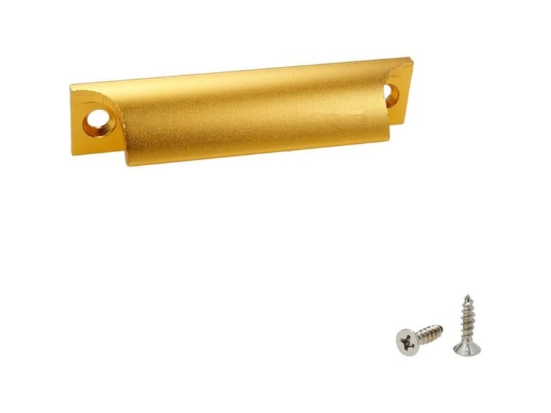  Poignées de porte coulissante en aluminium doré, poignées pour balcons, cuisines et tiroirs  - Conforama B