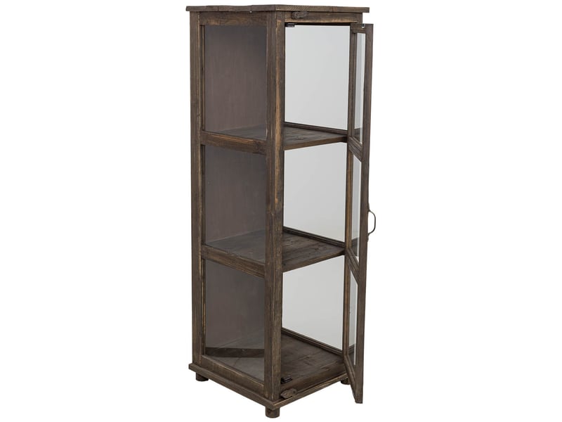  Vitrine en bois brun 40x40x121 cm h  - Conforama E