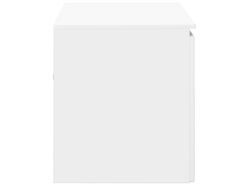  Cabinet salle de bain mural, meuble de rangement blanc 62.5x44.5x50 cm  - Conforama D