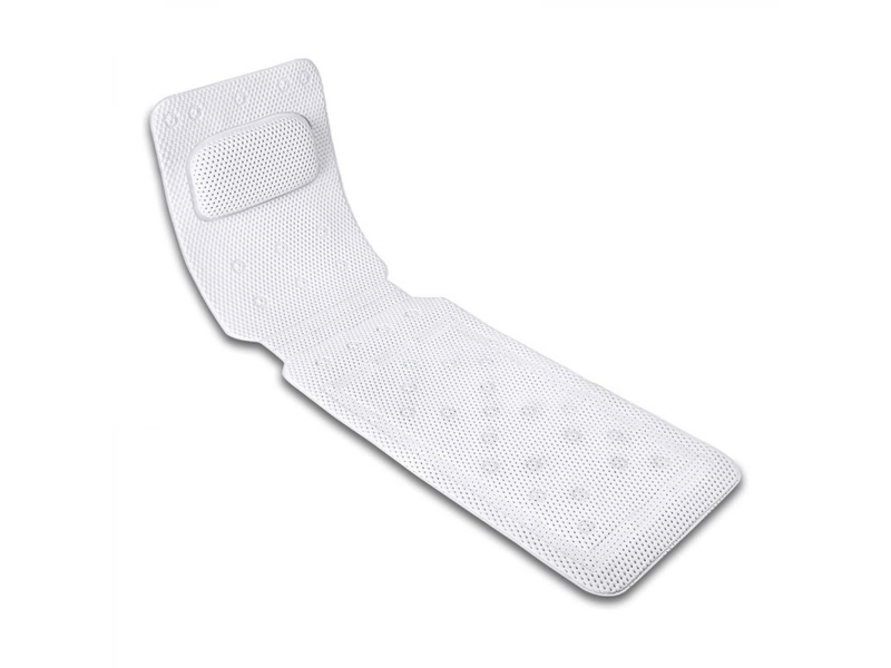  Tapis de bain complet avec oreiller 3d air mesh, support ergonomique, ventouses antidérapantes pour baignoire et spa  - Conforama A