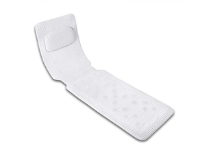 Tapis de bain complet avec oreiller 3d air mesh, support ergonomique, ventouses antidérapantes pour baignoire et spa