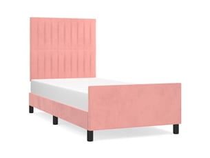 Lit simple 100x200 cm    coloris rose