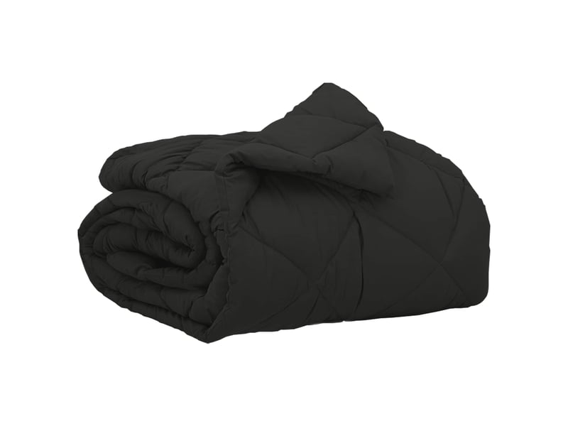  Duvet - couette complet toute l'année noir 140 x 200 cm microfibre  - Conforama A