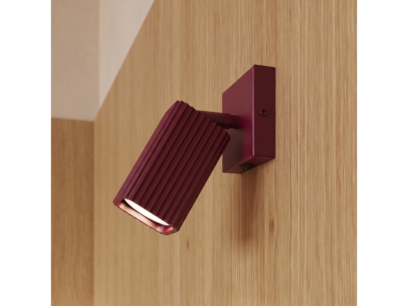  Applique rayo bordeaux avec interrupteur aluminium moderne 16x8x16cm SL.3217 - Conforama D