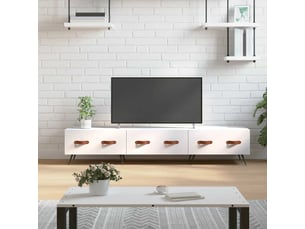 Meuble tv coloris blanc 150 cm <strong></strong>  <strong></strong>