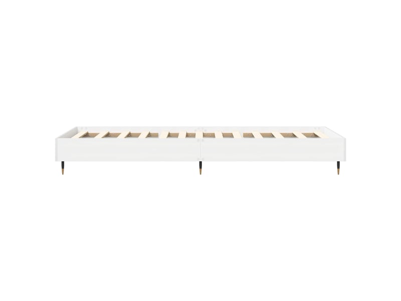  Lit simple- lit adulte -  cadre de lit blanc 80 x 200 cm bois d'ingénierie  - Conforama D