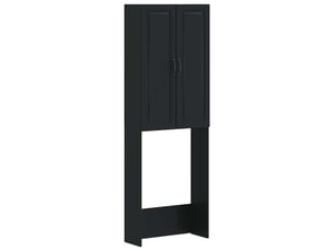 Armoire de toilette, meuble de toilette utrecht noir 66x25.5x190 cm