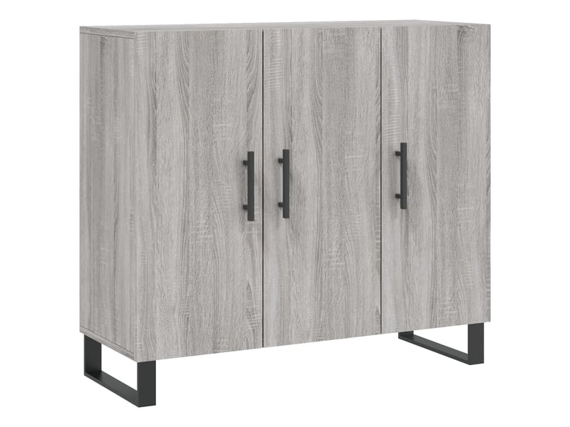  Buffet - bahut - meuble de rangement sonoma gris 90x34x80 cm bois d'ingénierie  - Conforama A