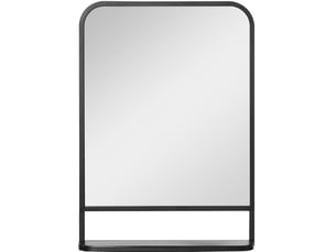 Miroir rectangulaire à fixer coloris noir <strong>DESMIU</strong> <strong></strong> - 70 cm x 50 cm