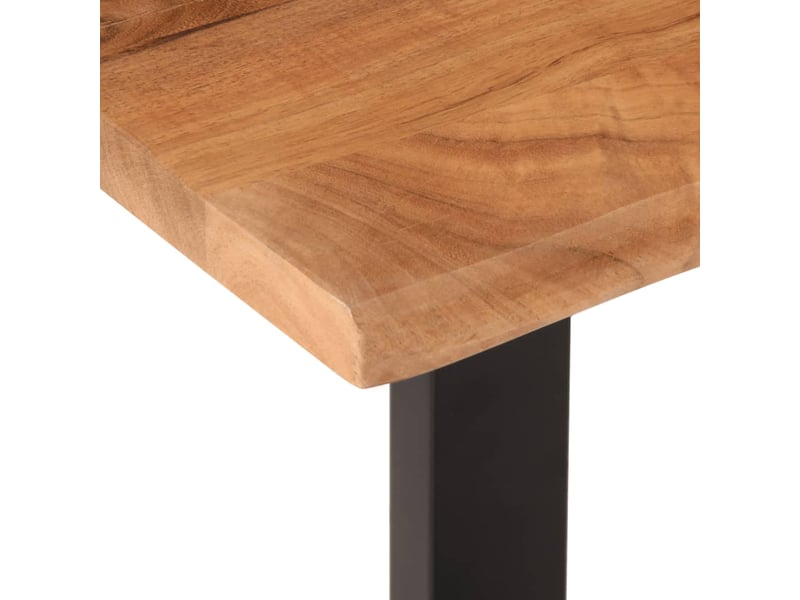  Banc d'entrée, banc d'intérieur 160 cm bois d'acacia massif et acier  - Conforama E