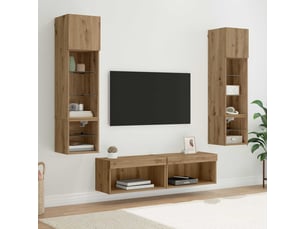 Meuble tv coloris bois clair  <strong></strong>  <strong></strong>