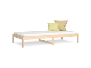 Lit simple 90x190 cm    coloris marron