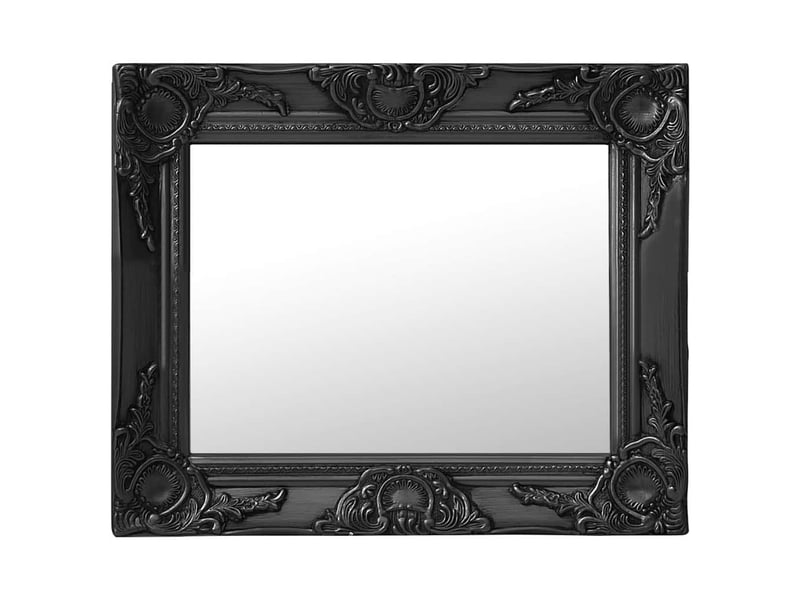  Miroir mural style baroque 50x40 cm noir cf62881  - Conforama B