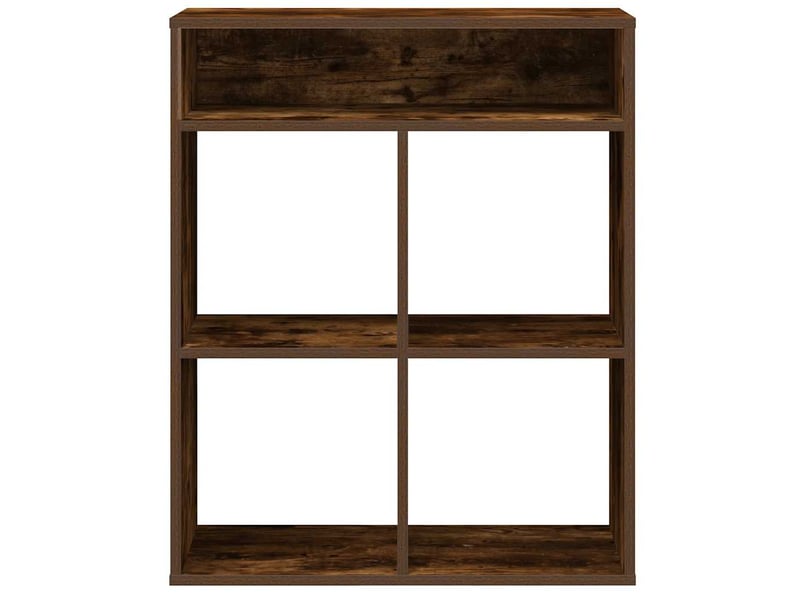  Bibliothèque, étagère de rangement chêne fumé 66x31x80 cm bois d'ingénierie  - Conforama D