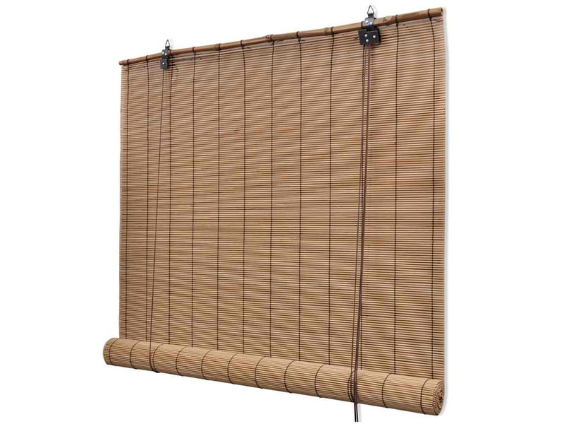  Store enrouleur, store roulant en bambou 150x160 cm marron cf47440  - Conforama A