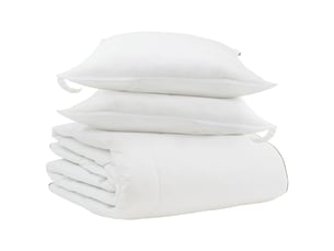 Duvet d'hiver avec oreiller 3 pièces - couette blanc plume de canard