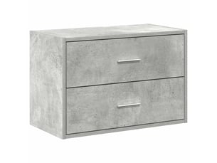 Commode 2 tiroir(s)    <strong></strong> <strong></strong> coloris gris largeur 60 cm